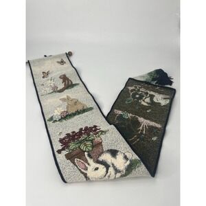 Vintage Rabbit Hanging Tapestry Bunny Decor Nursery Butterfly Cottagecore